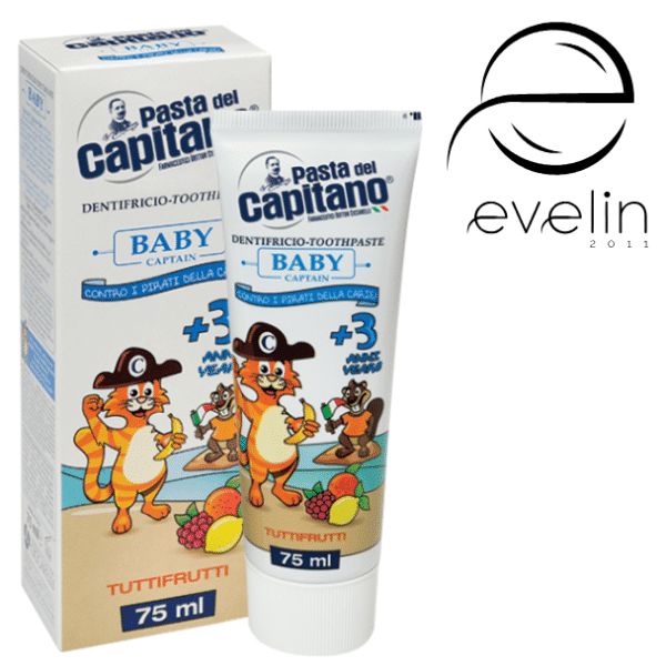 Toothpaste Capitano 75 ml. Baby Tutti-frutti