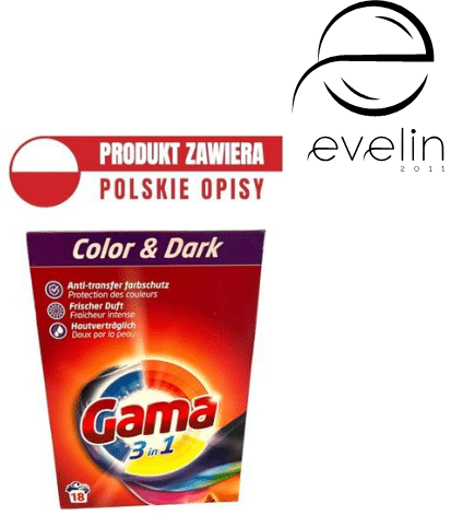 Dry powder GAMA 1.08kg. 18.washes Color&Dark