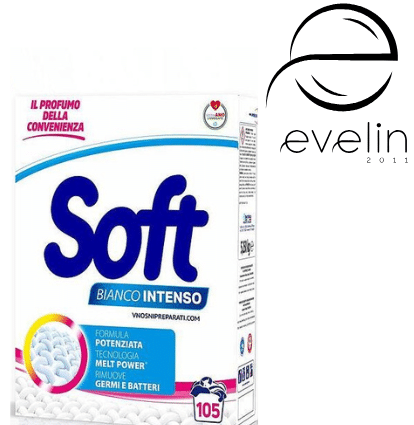 Dry powder SOFT 100 +5 WASHES Intense White 5.250 kg.