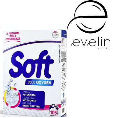 Dry powder SOFT 100 +5 LAUNDRY BLUE 5.25 kg.