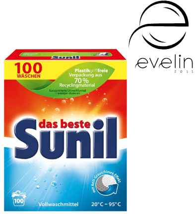 Sunil dry powder for white laundry with stain removal power 5.5kg. 100 pcs.