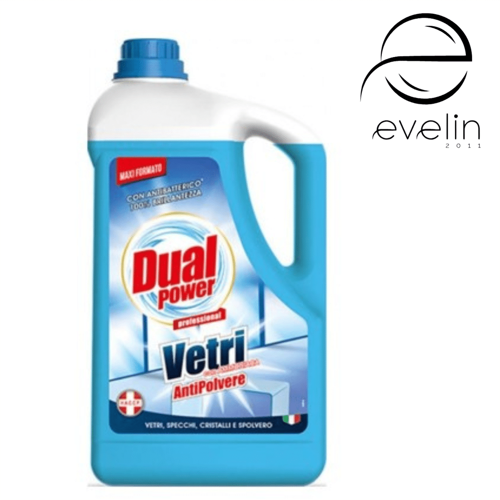 Dual Glass Cleaner 5 l. - Anti-Polvere