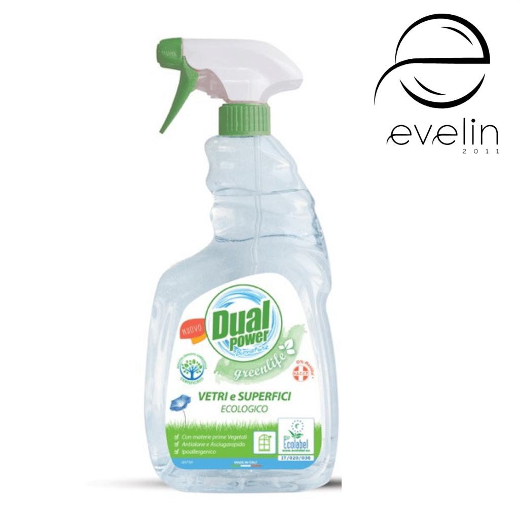 Glass cleaner Dual 750 ml. Green life