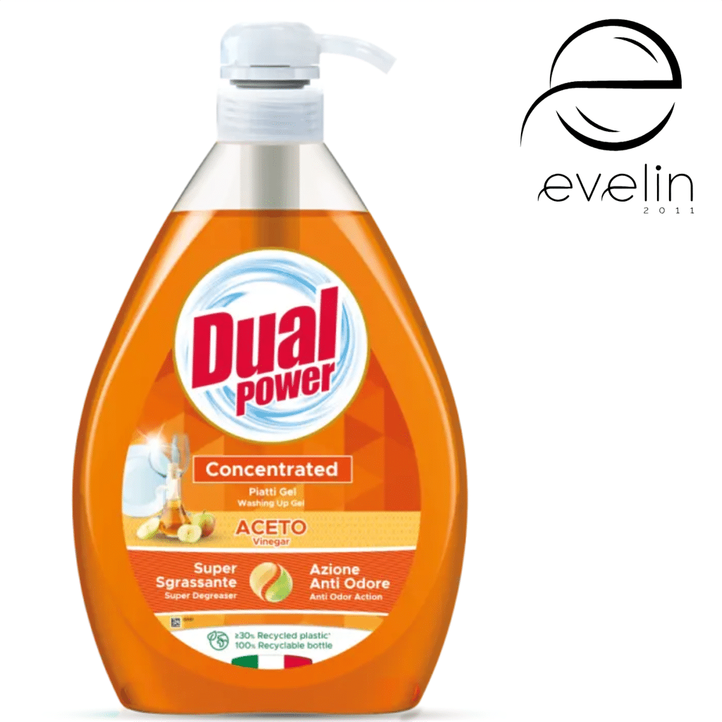 Dishwashing detergent Dual 1 l. - pump with Vinegar 250 doses