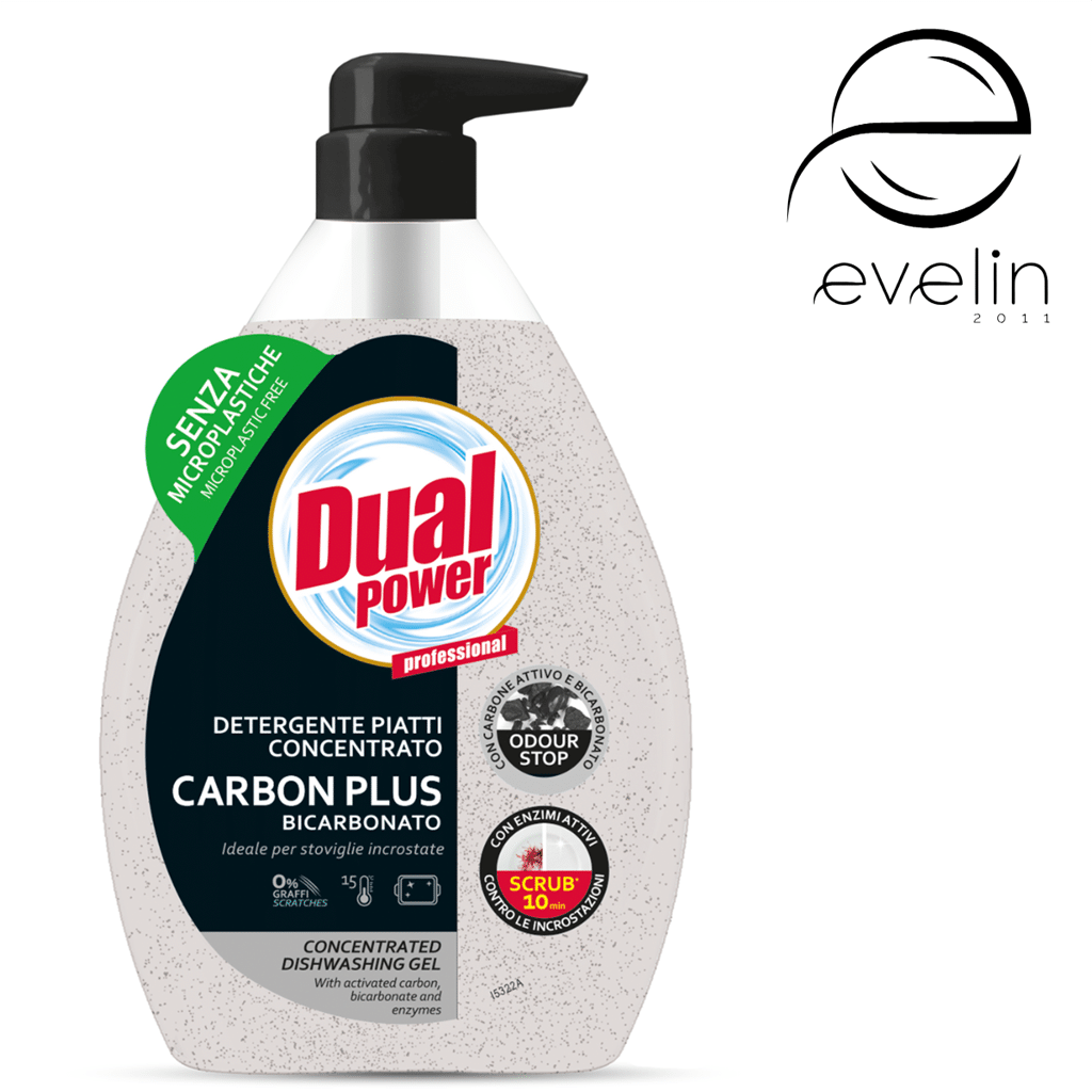Dishwashing detergent Dual 600 ml. - Carbon Bicarbonate