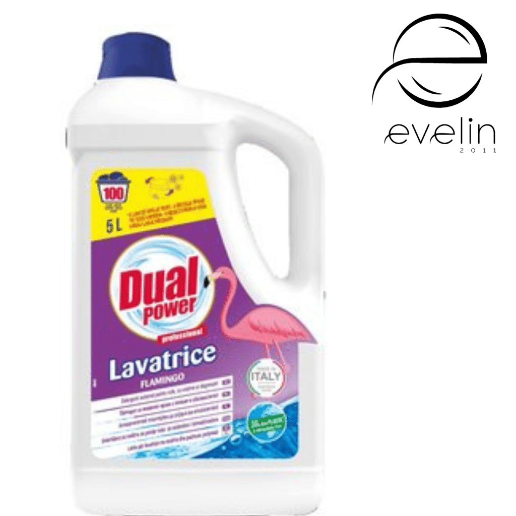 Liquid gel Dual 5 l. - 100 washes - Flamingo