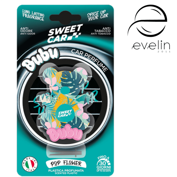 Car air freshener BUBU pop flower *12