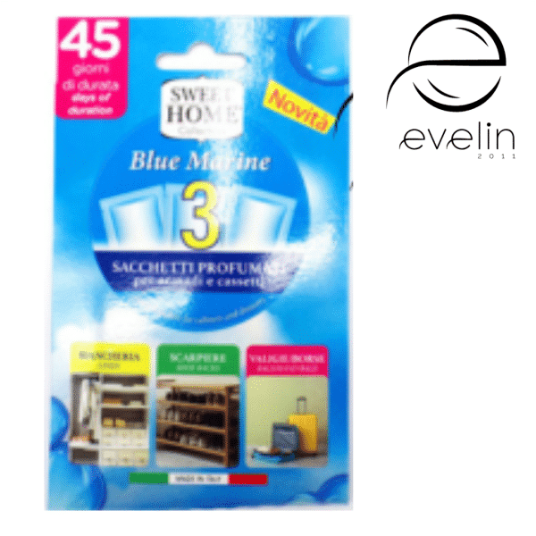 SWEET HOME Air Freshener Wardrobe Freshener 3 pcs. - BLUE MARINE