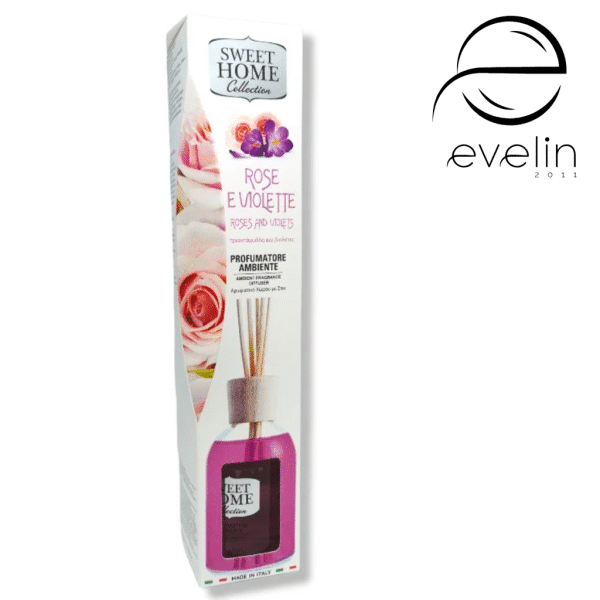 Air freshener SWEET HOME STICKS 100 ml. - ROSE&VIOLET