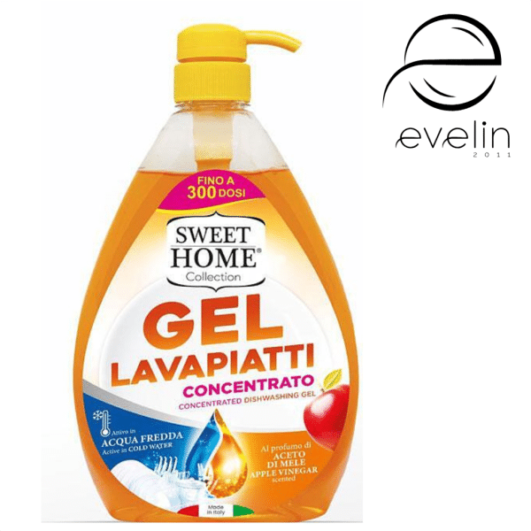 Dishwashing liquid SWEET HOME 1 l. - APPLE VINEGAR
