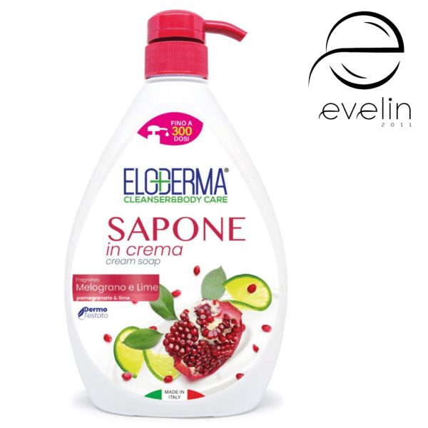 ELODERMA liquid soap 1 l. - POMEGRANATE AND LIME