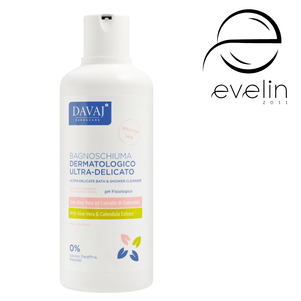 Delicate shower gel with aloe vera and calendula extract - 750 ml Davaj