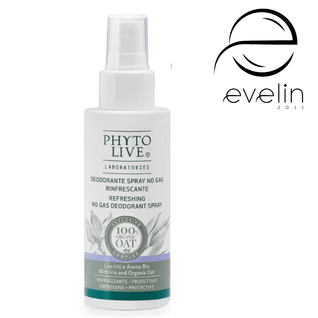 Deodorant spray without gas with iris and organic oats – 75 ml. Phyto live