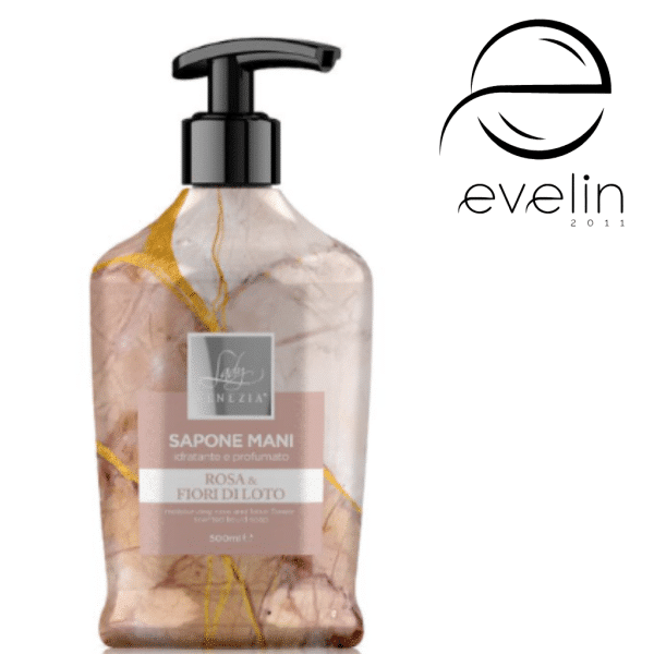 Liquid soap Lady Venice 500 ml. - MANI MARMI ROSA FIORI DI LOTO