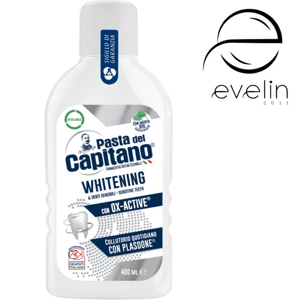 Capitano mouthwash 400ml. -Whitening