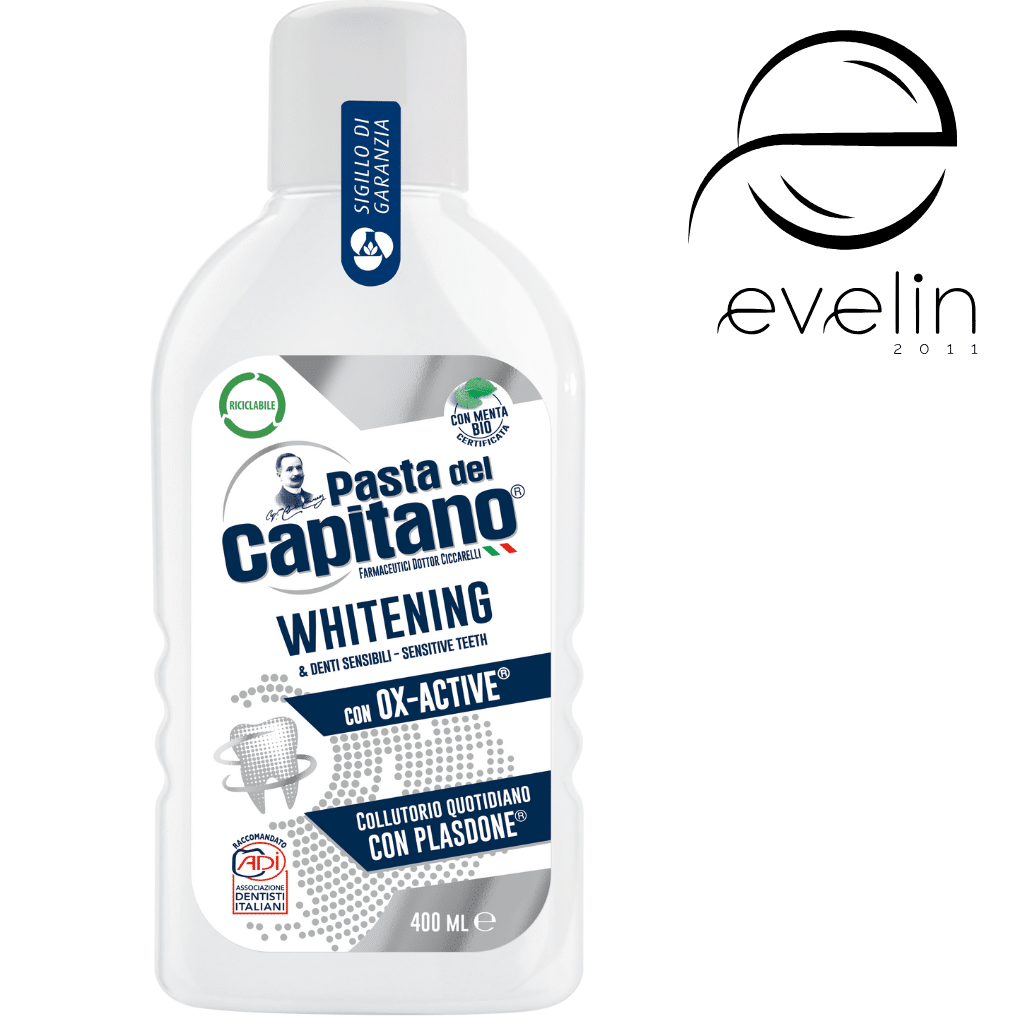 Capitano mouthwash 400ml. -Whitening