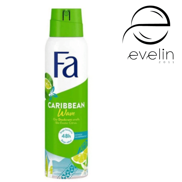 Deodorant 150 ml. Fa - Caribbean Wave Lemon
