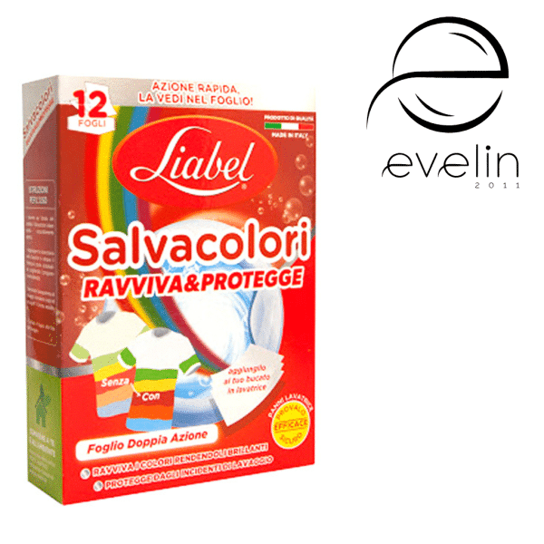 Color-catching Towels Liabel * 12 pcs. Color/raviva&protegge/