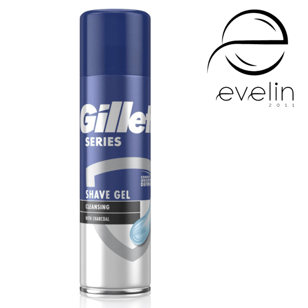 Gillette Shaving Gel 200 ml - Cleansing With Charcoal