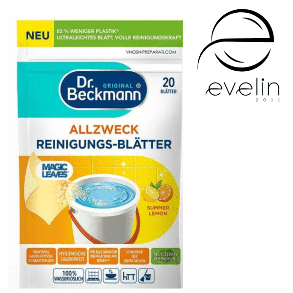 DR. BECKMANN floor cleaning sheets 20pcs-LEMON
