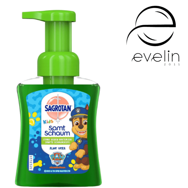 Liquid soap Disney foam for hands 250 ml. - Sagrotan For Kids Pump Foam Aloe Vera