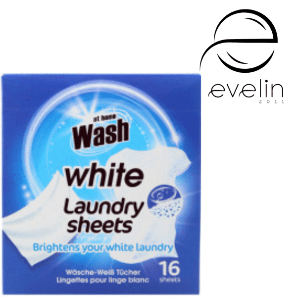 AT HOME Wash Color-catching Laundry Wipes 16 pcs. White