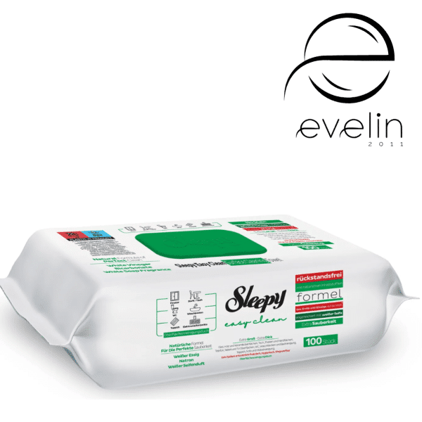 Sleepy wet wipes 100 pcs. - Extra cleaning/green/