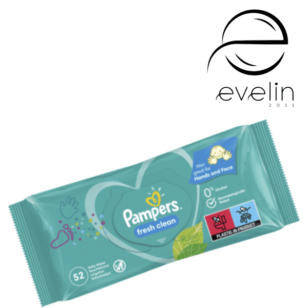 Pampers wet wipes 12*52 pcs. FRESH CLEAN
