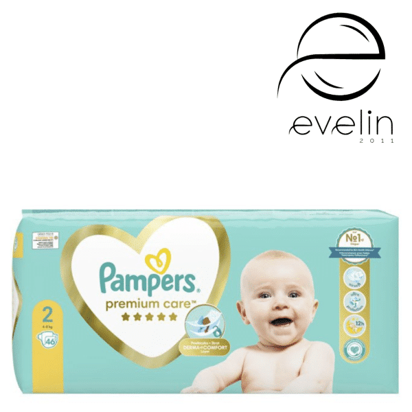 Diapers 46 pcs size 2 4-8 kg. PREMIUM CARE