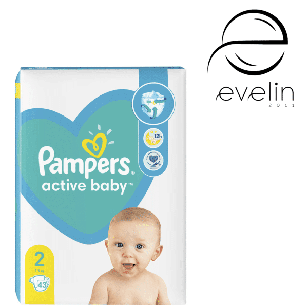 Pampers Active Baby Diapers 43 pcs. times 2 4-8 kg.