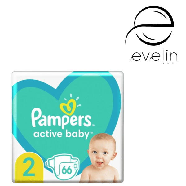 Pampers Active Baby Diapers 66 pcs. times 2 4-8 kg.