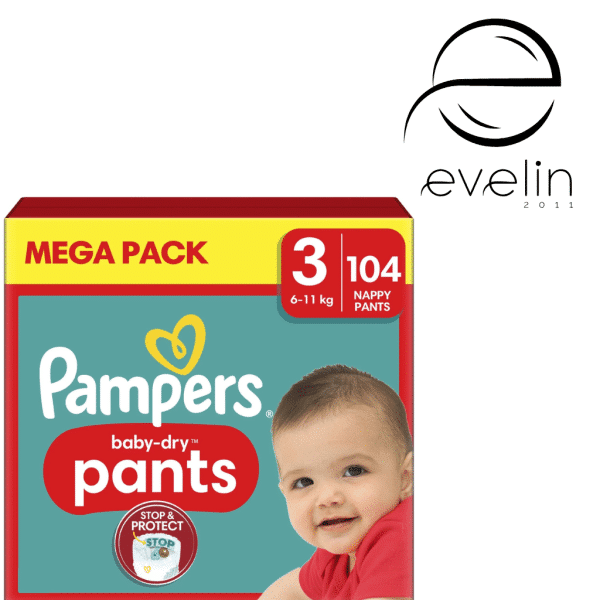 Pampers Baby Dry Pants 104 pcs. 6-11 kg.-3 size