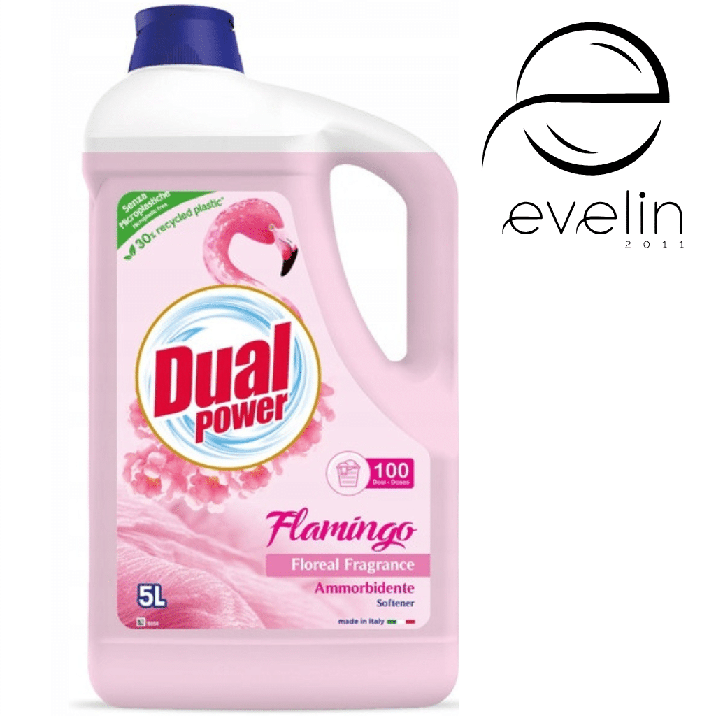 Fabric softener Dual 5 l - 100 washes - Flamingo Ammorbidente
