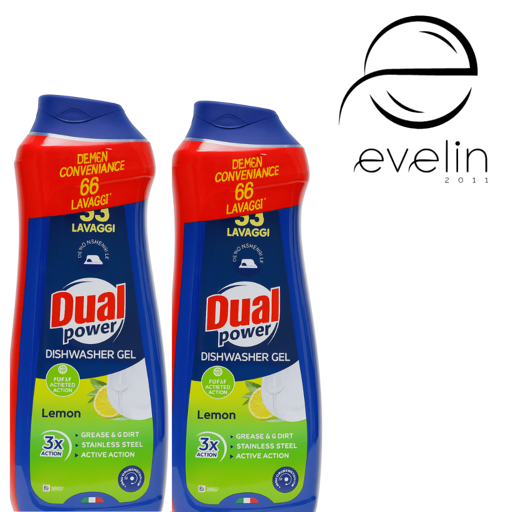 Dishwasher Gel Dual 2*660 ml. Lemon