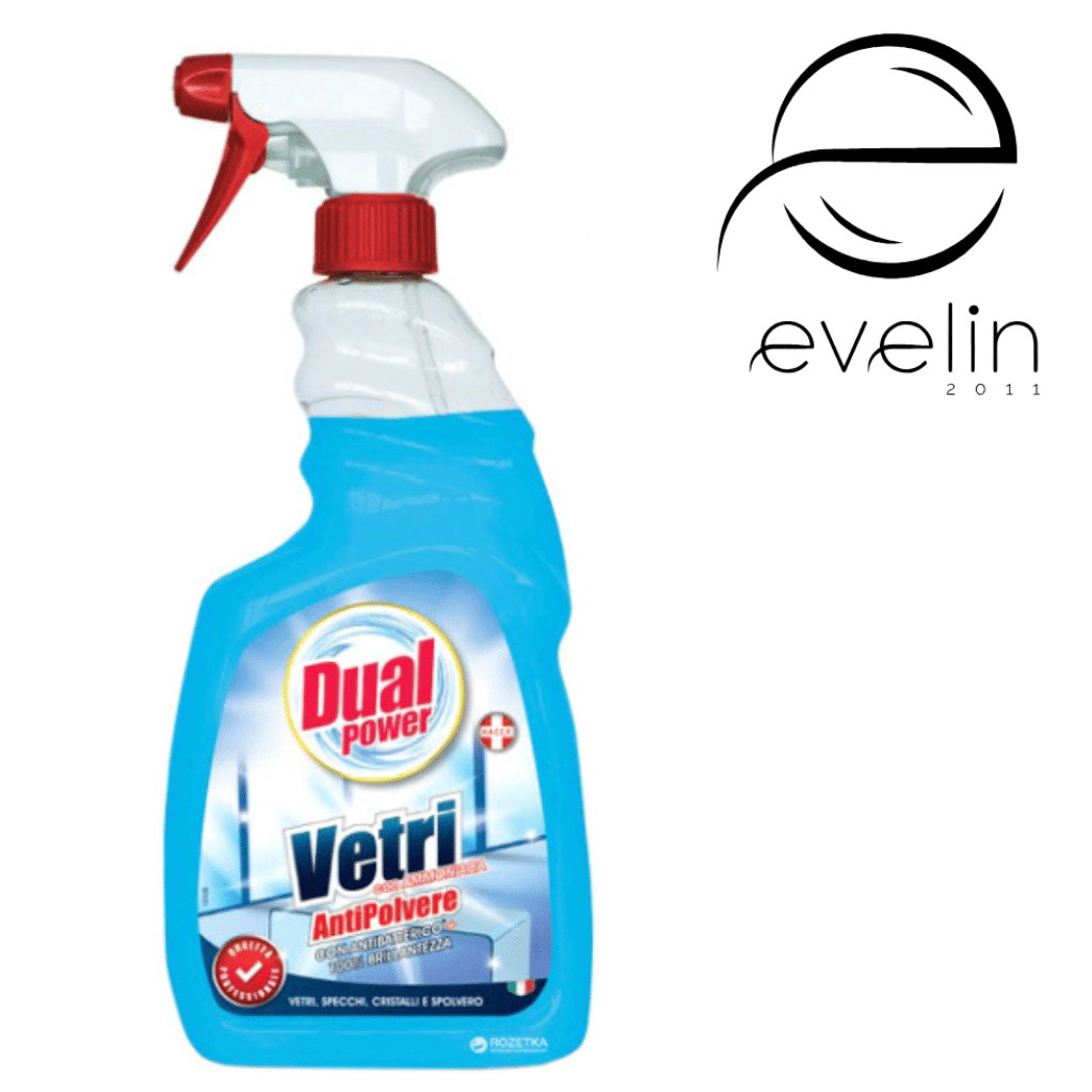 Glass cleaner Dual Anti-Polvere 750ml. BLUE