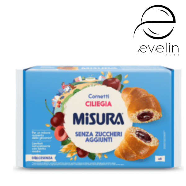 Кроасан с натурален квас и черешов пълнеж – с натурални подсладители 298гр
