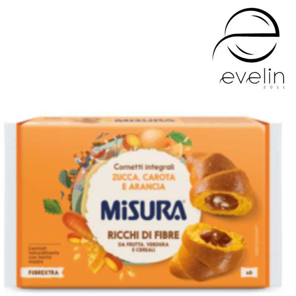 Кроасан с натурален квас, пълнозърнесто брашно и пълнеж от морков,портокал и тиква  - 308 гр