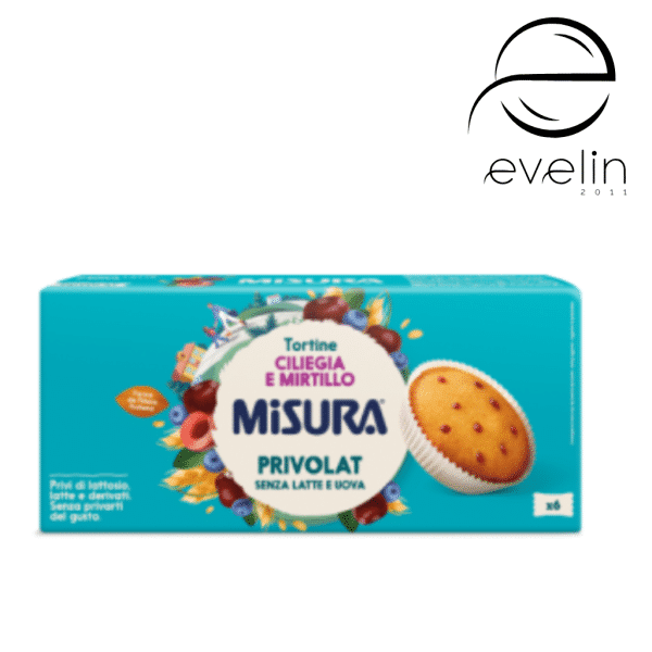 Кексче с пълнеж от череши и боровинки - без яйца, Без лактоза, мляко и млечни продукти  290гр.