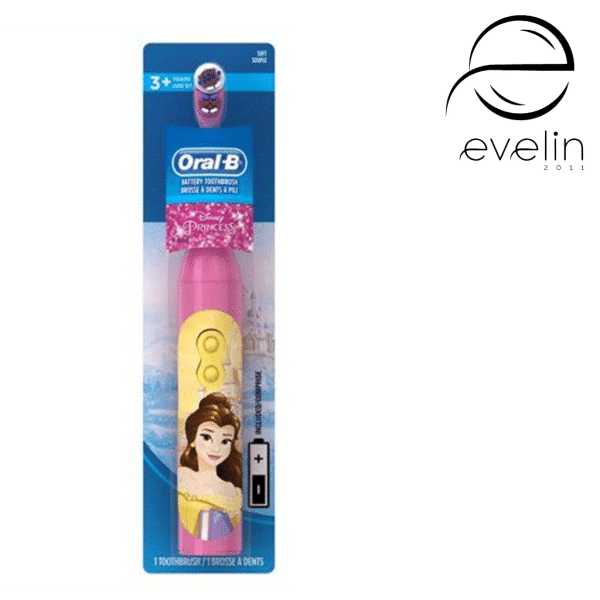 Четка за зъби Oral-B Cars & Princess 3+ Soft, захранвана с батерии