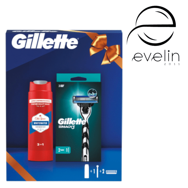 Самобръсначка Жилет Mach 3 + шампоан душ гел 250мл 3in1