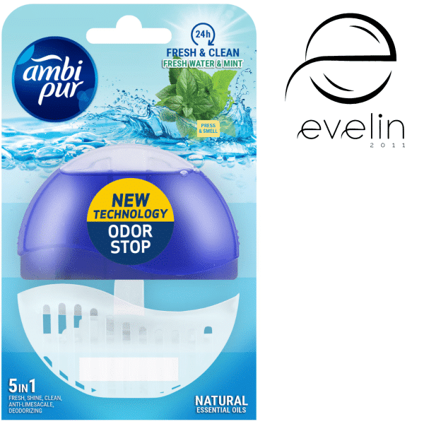 Тоалетно блокче Амби Пур  55 мл. - Fresh & Mint *6 бр.