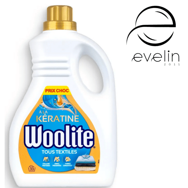 Течен гел  Woolite 2л.33 пранета All Textiles Keratin