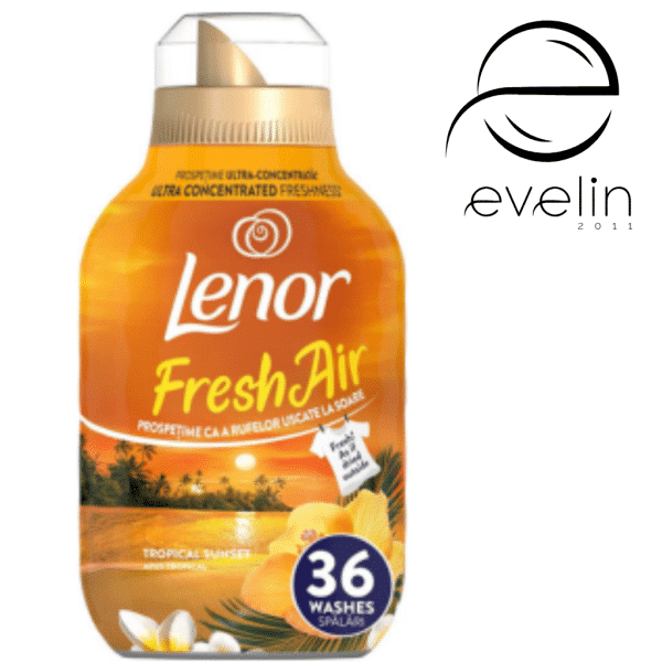 Омекотител Ленор 504 мл./36 пр. -Fresh Air Tropical Sunset