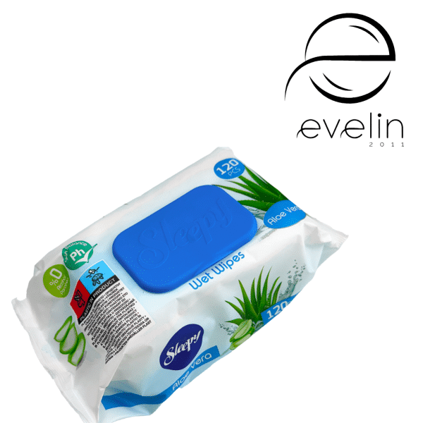 Мокри кърпи  Sleepy 120 бр. - Aloe Vera