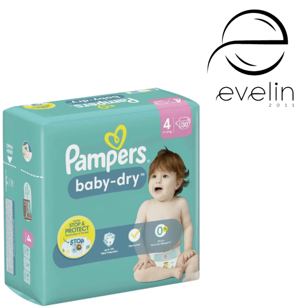 Памперс Baby Dry Diapers  30 бр. 9-14 кг.-4