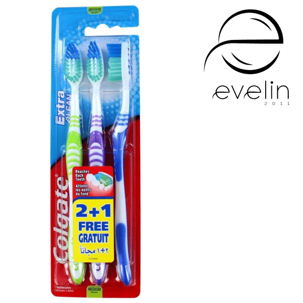 Четка за зъби КОЛГЕЙТ 3 бр.Extra Clean Medium