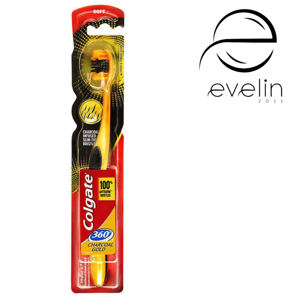Четка за зъби КОЛГЕЙТ 360° Charcoal Gold Soft