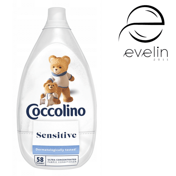 Омекотител Коколино 870 мл. Sensitive 58 пранета