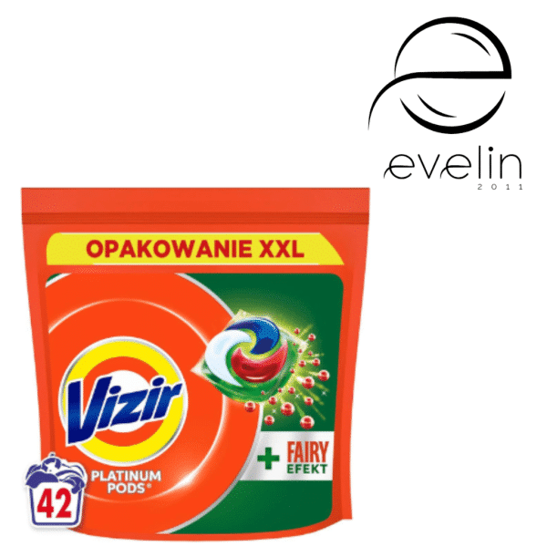 Капсули за пране Vizir 42 бр. Platinum Fairy Effect