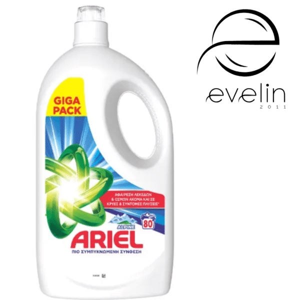 Течен гел Ариел 80 3,6л. пранета Alpine